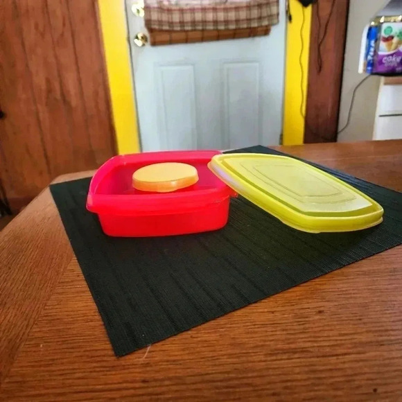 snack/veggies/fruit With dip storage containers for lunch box/bag/tote - Picture 2 of 5